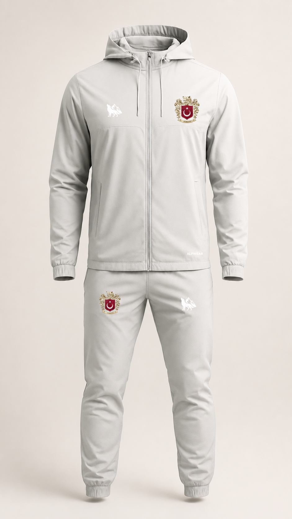 ALPWEAR Eternal Sky Track Set grey front view